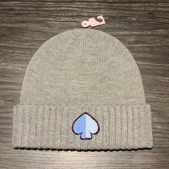 Kate Spade "spade patch" Beanie - Picture 2 of 4